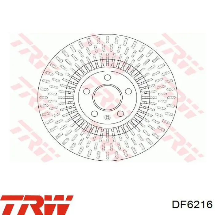 Гальмівні диски передні DF6216 TRW