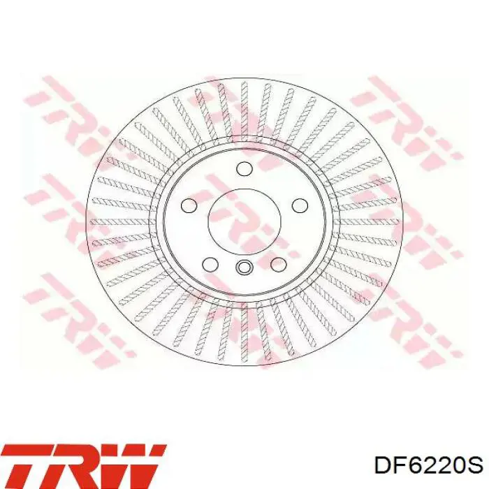 Диск гальмівний передній DF6220S TRW