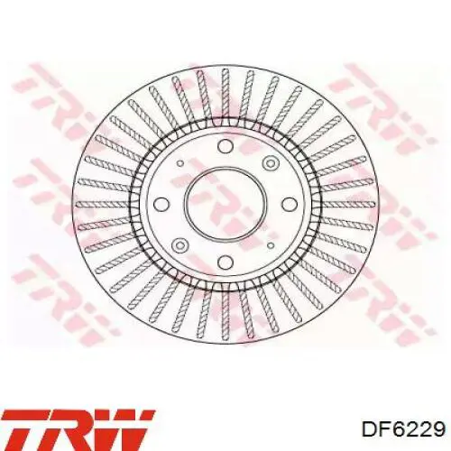 DF6229 TRW Гальмо дискове переднє