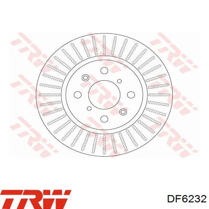 Диск переднього гальма TRW DF6232 ціна, від 41.45 USD