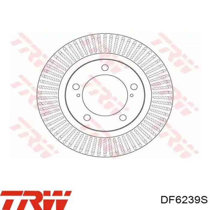 DF6239S TRW диск гальмівний передній