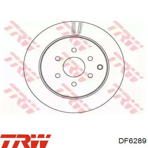 Гальмівні диски DF6289 TRW