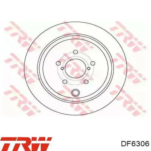 Диск гальмівний задній TRW DF6306
