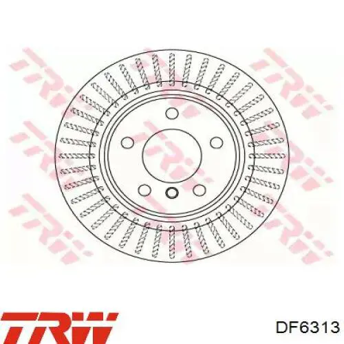 Диск гальмівний задній TRW DF6313