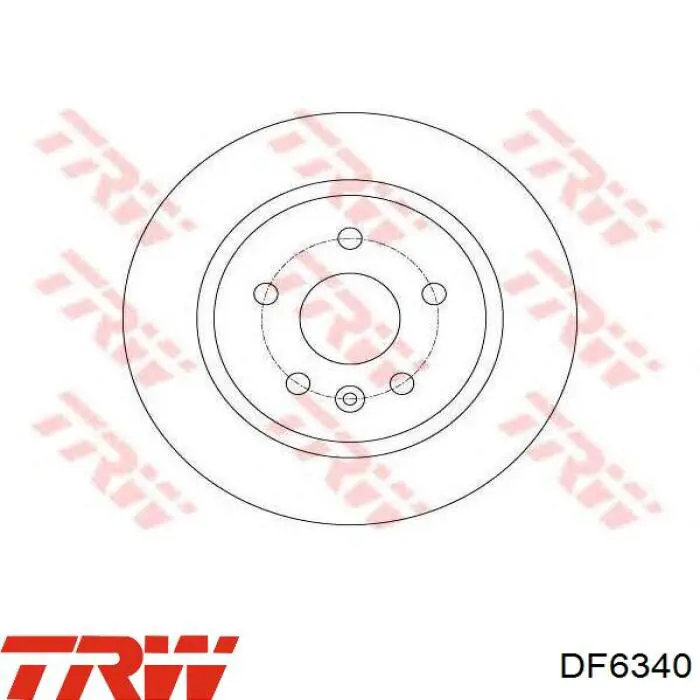Гальмівні диски DF6340 TRW