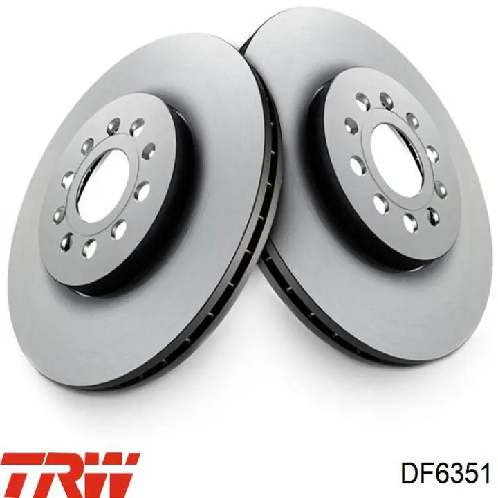 DF6351 TRW диск гальмівний задній