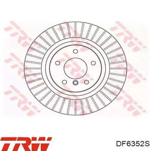 Диск гальмівний задній TRW DF6352S