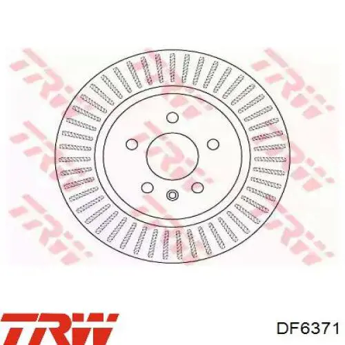 DF6371 TRW диск гальмівний задній