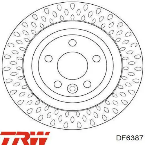 Задні дискові гальма TRW DF6387 ціна, від 65.99 USD