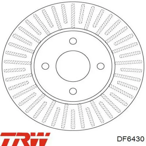 Диск переднього гальма TRW DF6430 ціна, від 35.85 USD