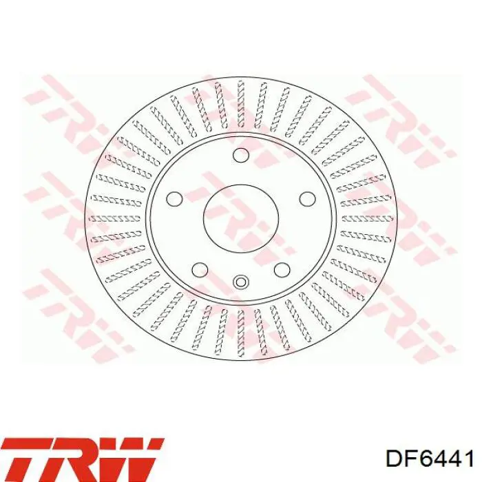 DF6441 TRW диск гальмівний передній