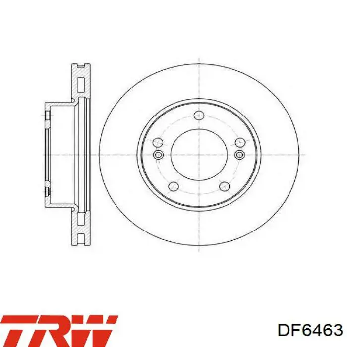 ADG043117 Blue Print Гальмо дискове переднє