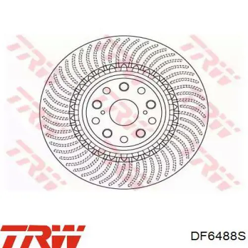 Диск переднього гальма TRW DF6488S ціна, від 83.85 USD