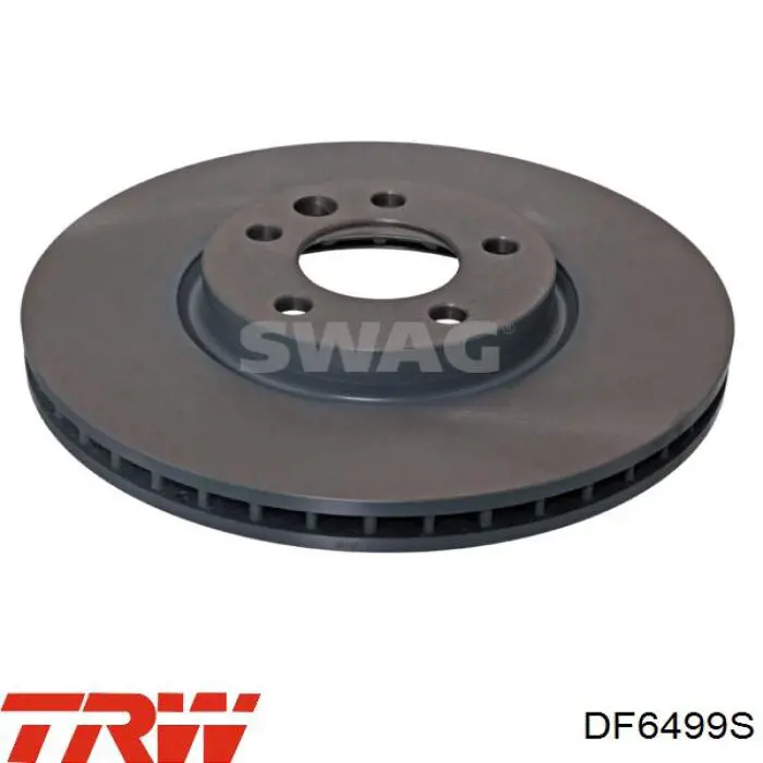 DF6499S TRW диск гальмівний передній