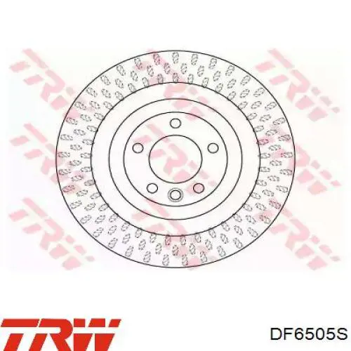 Диск гальмівний задній TRW DF6505S