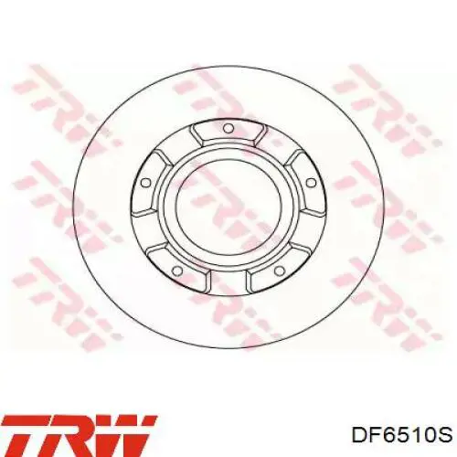 Купити DF6510S TRW Диск заднього гальма