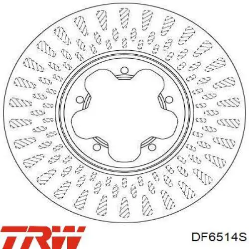 Диск гальмівний передній BK211125BD Ford