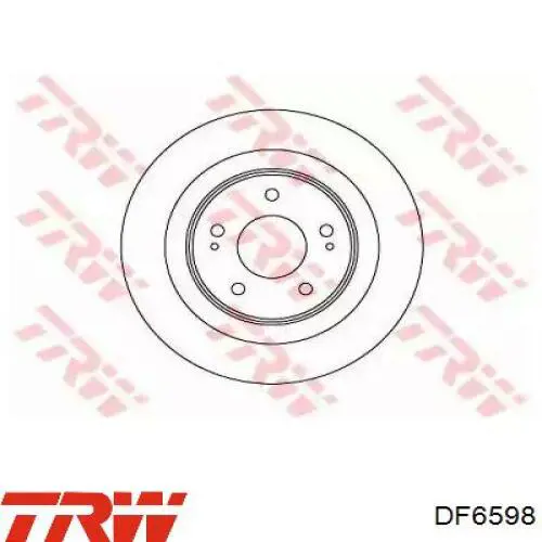 Задні дискові гальма TRW DF6598 ціна, від 40.41 USD
