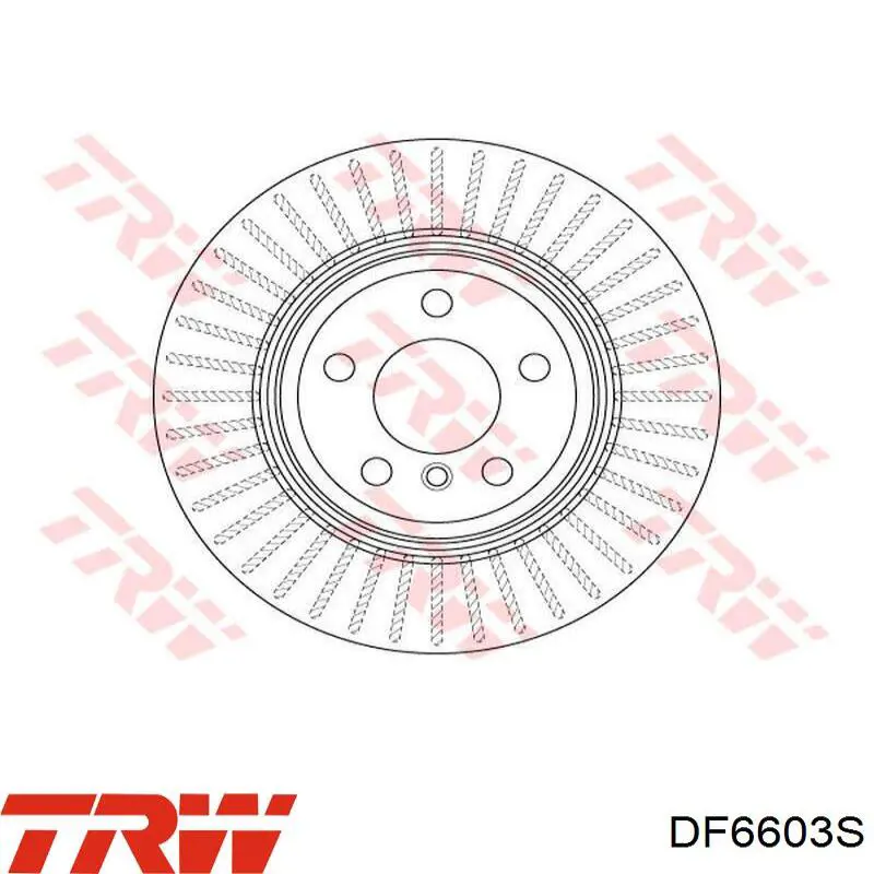 DF6603S TRW диск гальмівний передній