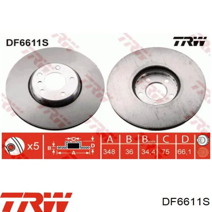 Диск переднього гальма Rotinger RT21666HPGLT5 ціна, від 186.83 USD