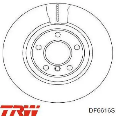Диск гальмівний передній DF6616S TRW