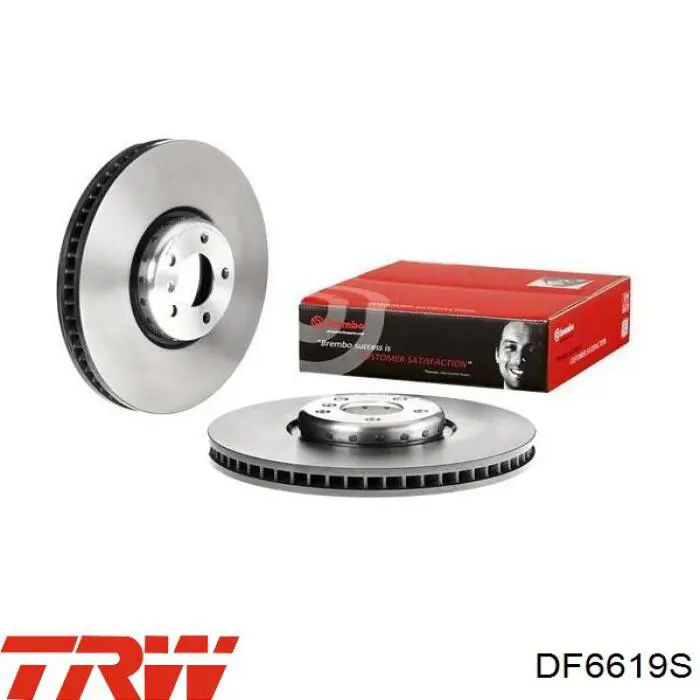 DF6619S TRW диск гальмівний передній