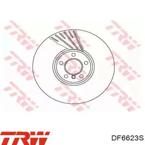 DF6623S TRW диск гальмівний передній