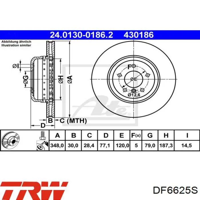 Диск гальмівний передній Rotinger RT21566HPGLT5