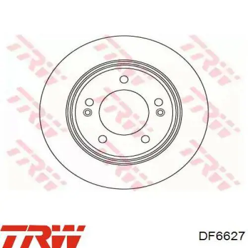 Купити DF6627 TRW Диск заднього гальма