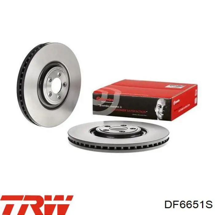 Диск переднього гальма TRW DF6651S ціна, від 157.44 USD