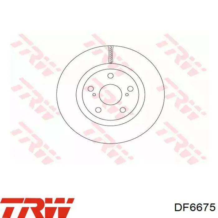 DF6675 TRW диск гальмівний передній