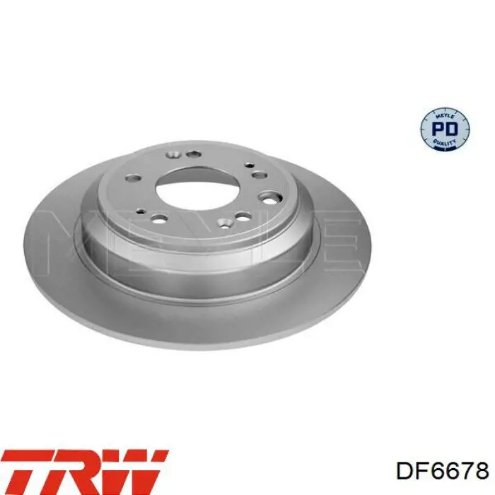 DF6678 TRW диск гальмівний задній