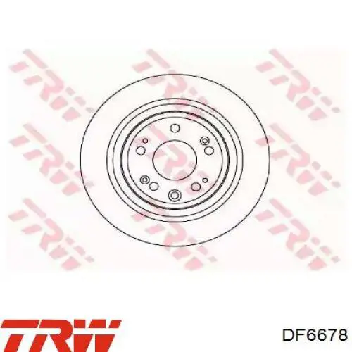 Гальмівні диски DF6678 TRW