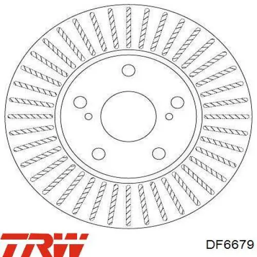 Диск гальмівний передній DF6679 TRW