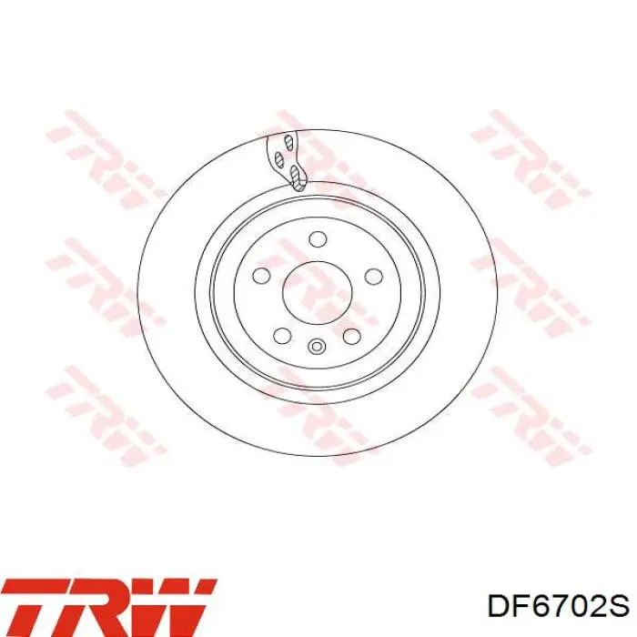 Купити DF6702S TRW Диск заднього гальма