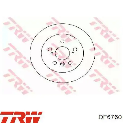 Задні дискові гальма TRW DF6760 ціна, від 52.68 USD