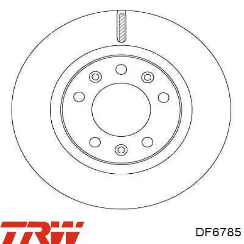 DF6785 TRW Гальмо дискове переднє
