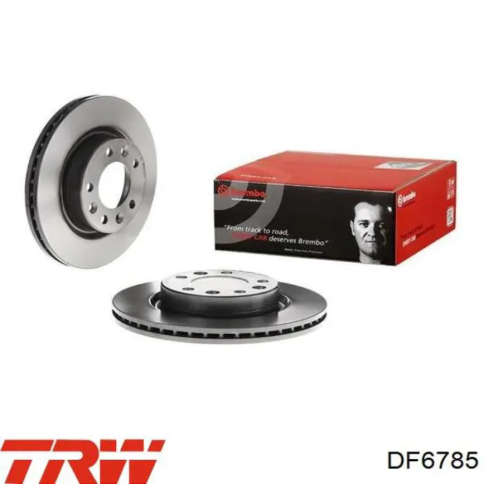Диск переднього гальма TRW DF6785 ціна, від 42.69 USD
