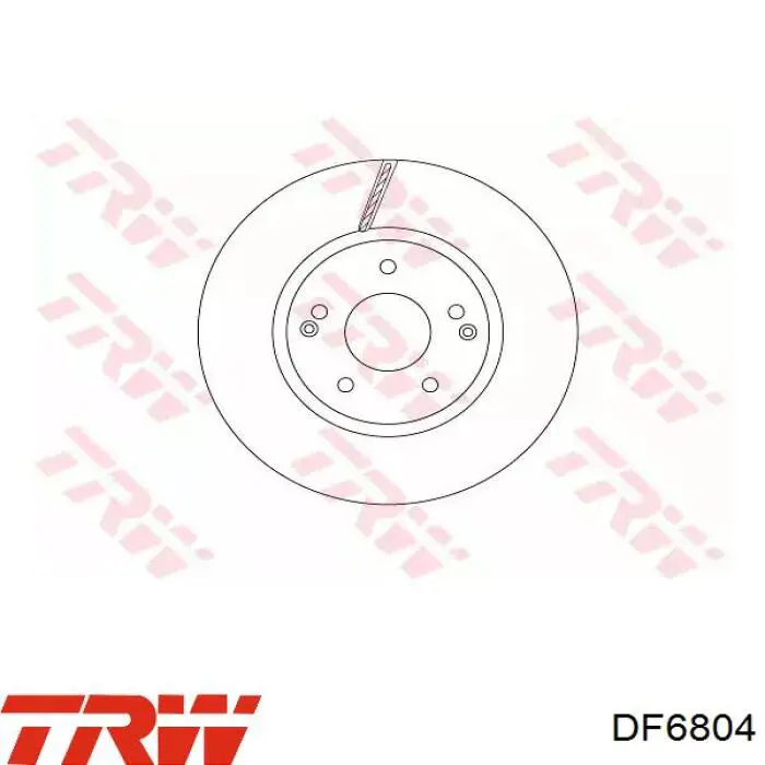 Диск переднього гальма TRW DF6804 ціна, від 47.83 USD