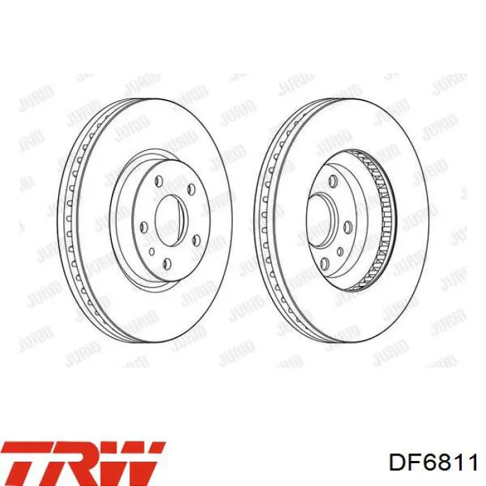 Диск переднього гальма Denckermann B130748 ціна, від 47.45 USD