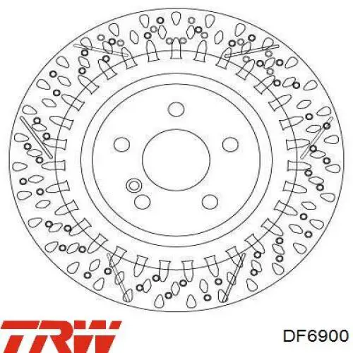 DF6900 TRW Дискові гальма