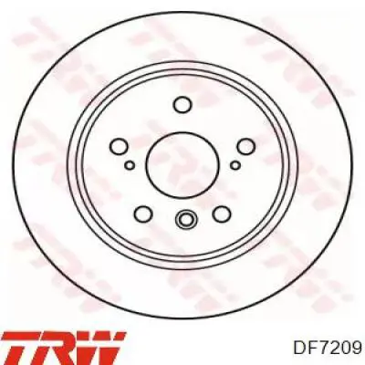 Гальмівні диски DF7209 TRW