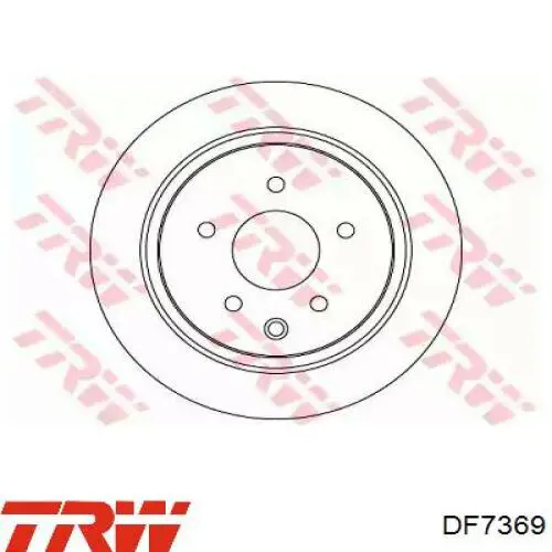 Гальмівні диски DF7369 TRW