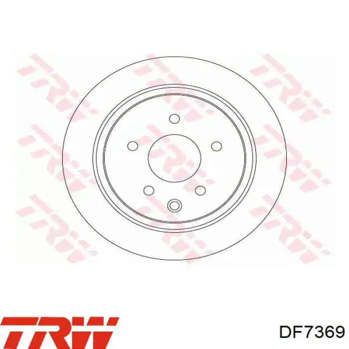DF7369 TRW диск гальмівний задній