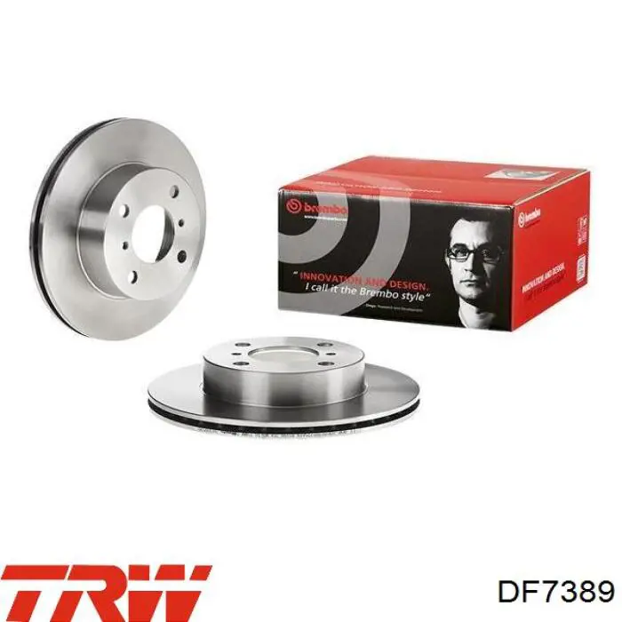 Диск переднього гальма TRW DF7389 ціна, від 22.89 USD