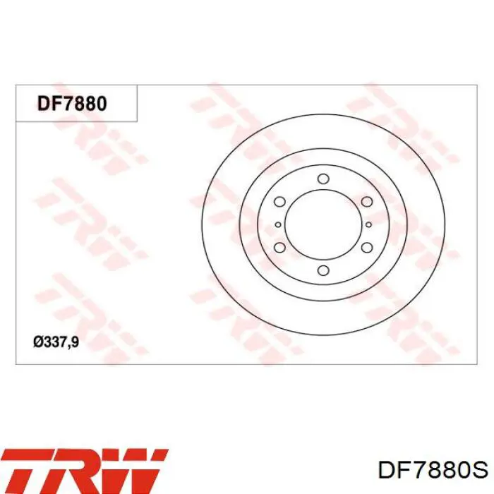 Купити DF7880S TRW Ротор гальмівний