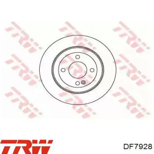 Диск гальмівний задній TRW DF7928