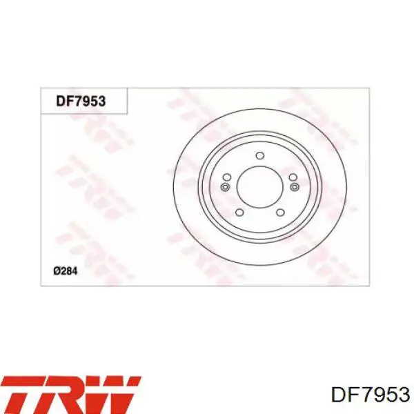 Диск гальмівний задній TRW DF7953