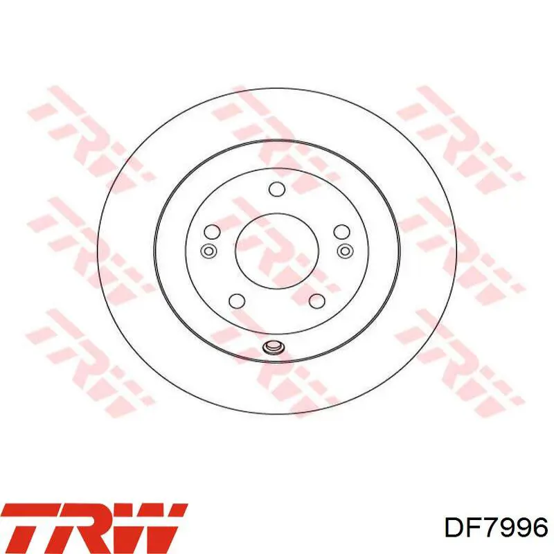 Купити DF7996 TRW Диск заднього гальма