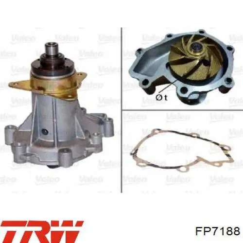 Купити FP7188 TRW Насос охолоджуючої рідини